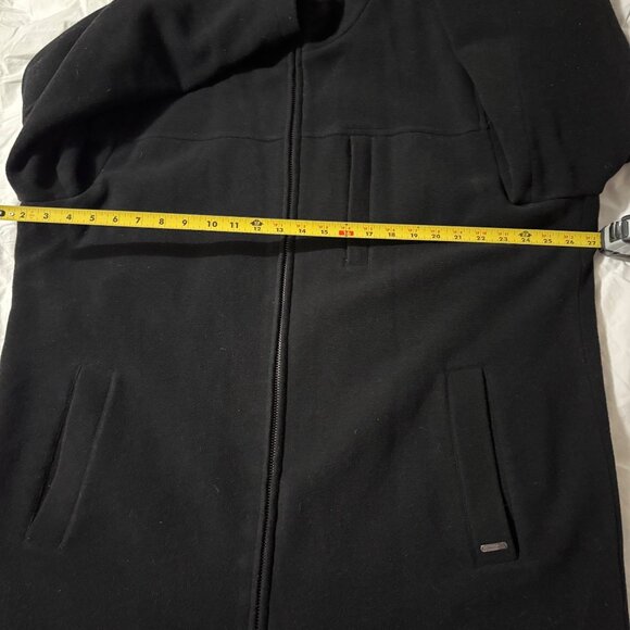 Like New Calvin Klein Mens Black Double-Zip Wool Blend Coat XL Quilted Lining - Picture 9 of 15